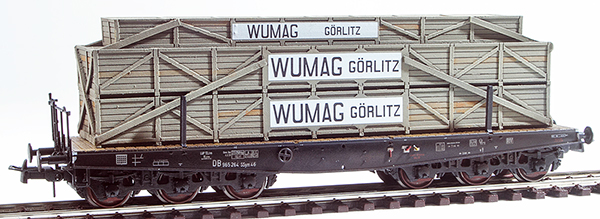 REI Models 203201 - Heavy Wumag Görlitz  Crate Transport ( Hand Weathered & Painted) 